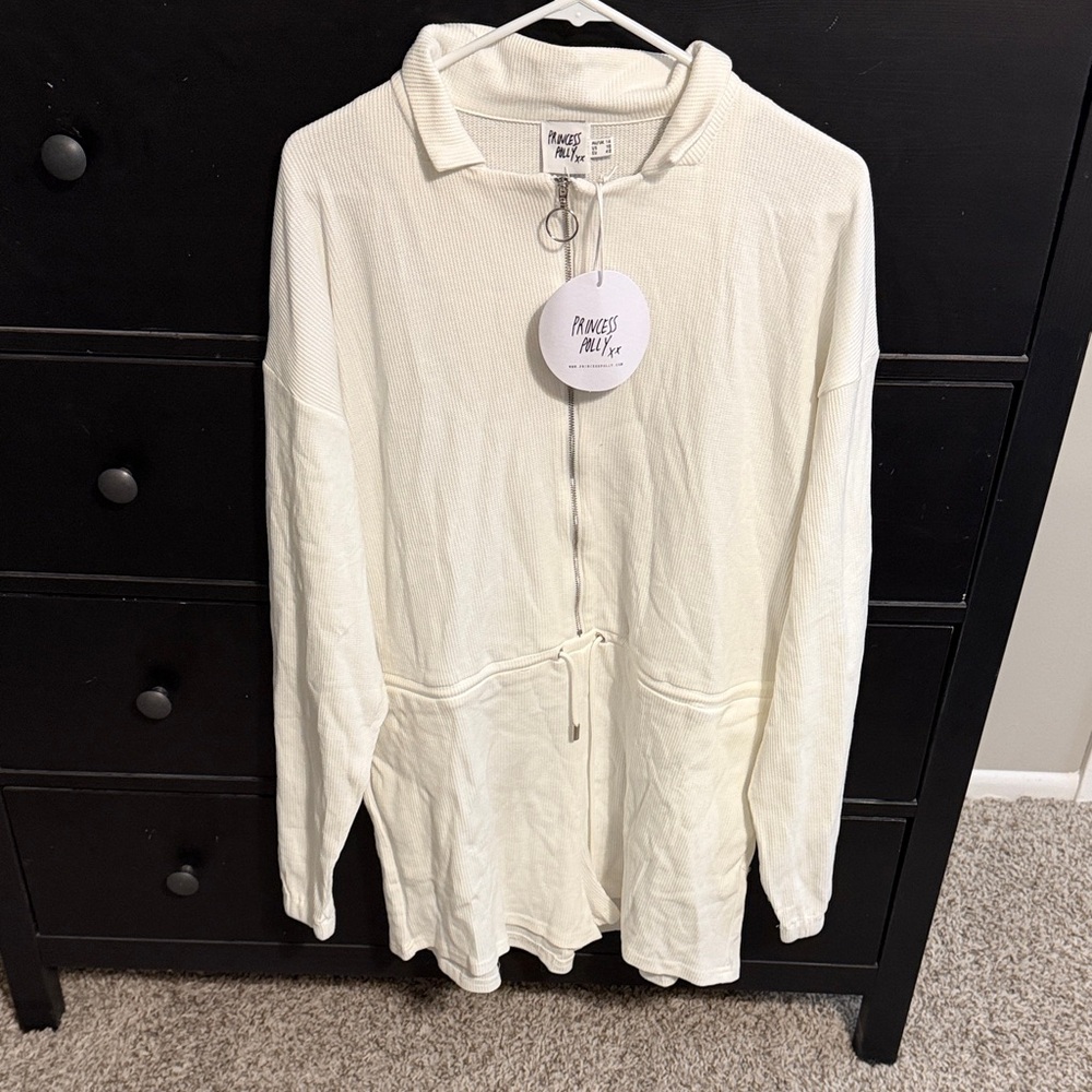 NWT Princess Polly Gabriella White Romper — Women’s Stylish One-Piece